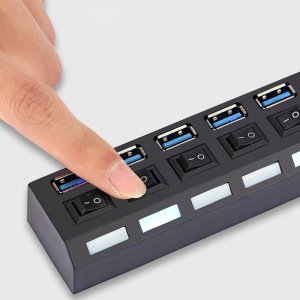 HUB USB 3.0 ROZDZIELACZ 4 PORTY CQT-308 3