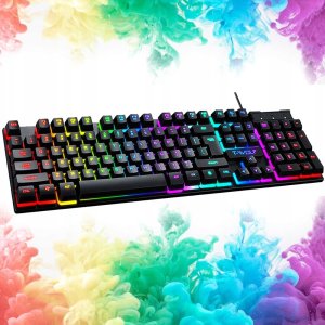 KLAWIATURA PODŚWIETLANA ZESTAW Z MYSZKĄ TF230 2