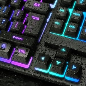 KLAWIATURA PODŚWIETLANA ZESTAW Z MYSZKĄ TF230 6