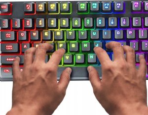 KLAWIATURA PODŚWIETLANA ZESTAW Z MYSZKĄ TF230 7