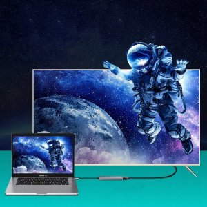 HUB USB Dexxer ADAPTER MACBOOK 6w1 PODŁUŻNY Z KABELKIEM H4 7