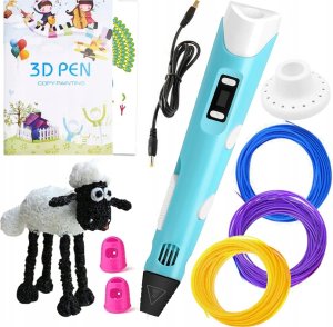 DŁUGOPIS 3D PEN Z NAKŁADKAMI I SZABLONAMI 3D PEN 1