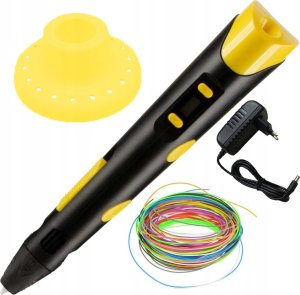 DŁUGOPIS 3D CZARNO ŻÓŁTY P62 1