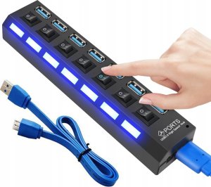 HUB USB 3.0 DUŻY 7 PORTÓW CQT-3050 1