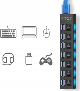 HUB USB 3.0 DUŻY 7 PORTÓW CQT-3050 5