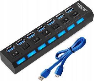 HUB USB 3.0 DUŻY 7 PORTÓW CQT-3050 8