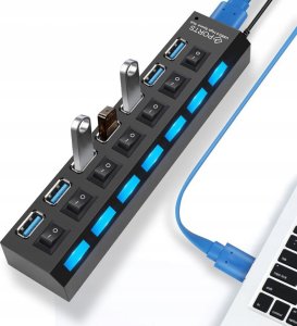 HUB USB 3.0 DUŻY 7 PORTÓW CQT-3050 10