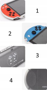 PRZENOŚNA KONSOLA DO GIER Z PADAMI X40 mini 12