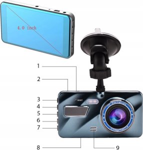 REJESTRATOR JAZDY Z KAMERĄ COFANIA K6000 13