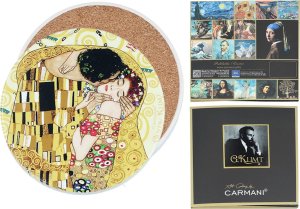 Podkładka ceramiczna, okrągła - G. Klimt, Pocałunek (CARMANI) 1