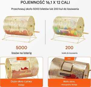 Bęben loteryjny 40,9  30,5 cm 3