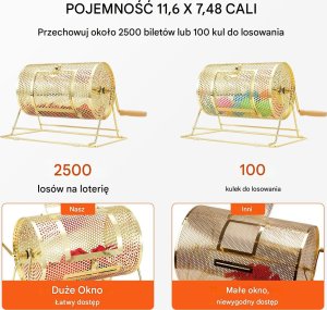 Bęben loteryjny 29,5 x 19 cm 3