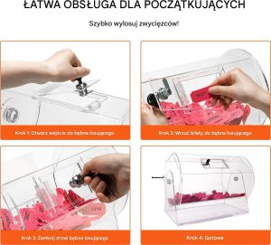 Bęben loteryjny akrylowy 56,5 x 145 cm 5