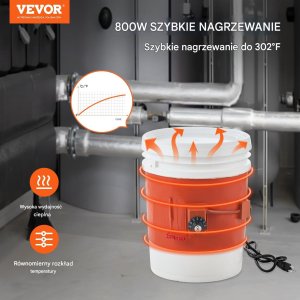 Podgrzewacz do beczek 800 W 7