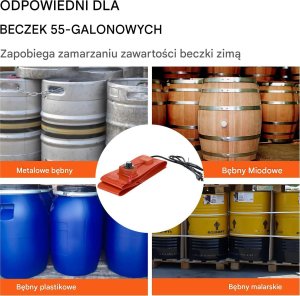 Podgrzewacz do beczek 1200 W 6