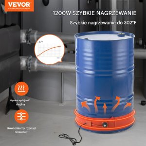 Podgrzewacz do beczek 1200 W 7