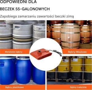 Podgrzewacz do beczek 1200 W 6