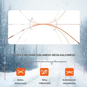 Zestaw 100 Markerów Drogowych 122 cm 3