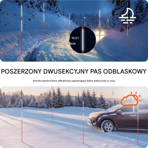 Zestaw 100 Markerów Drogowych 122 cm 4