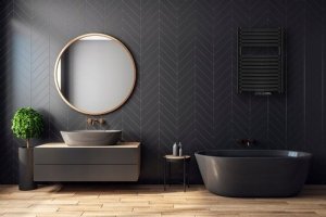 Grzejnik łazienkowy Invena Grzejnik INVENA 800X540 łazienkowy CZARNY 4