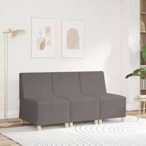 vidaXL Sofa Fotel Jasnoszary 55 cm Tkanina sztruksowa 3