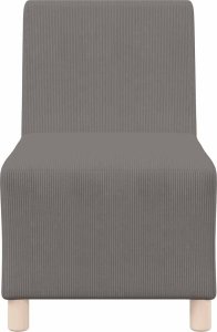 vidaXL Sofa Fotel Jasnoszary 55 cm Tkanina sztruksowa 4