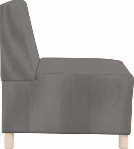 vidaXL Sofa Fotel Jasnoszary 55 cm Tkanina sztruksowa 5