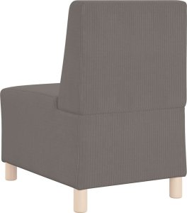 vidaXL Sofa Fotel Jasnoszary 55 cm Tkanina sztruksowa 6