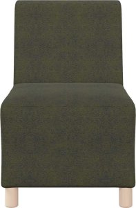 vidaXL Sofa Fotel Armia Zielony 55 cm Skóra zamszowa 4