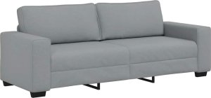 vidaXL Sofa 3-osobowa, jasnoszara, 180 cm, tapicerowana tkaniną 2