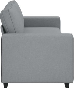 vidaXL Sofa 3-osobowa, jasnoszara, 180 cm, tapicerowana tkaniną 5