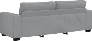 vidaXL Sofa 3-osobowa, jasnoszara, 180 cm, tapicerowana tkaniną 6