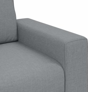 vidaXL Sofa 3-osobowa, jasnoszara, 180 cm, tapicerowana tkaniną 7