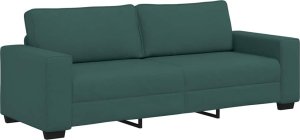 vidaXL Sofa 3-osobowa, ciemnozielona, 180 cm, tkaniną 2