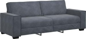 vidaXL Sofa 3-osobowa, ciemnoszara, 180 cm, obita aksamitem 2