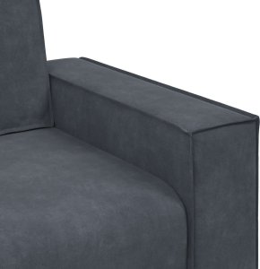vidaXL Sofa 3-osobowa, ciemnoszara, 180 cm, obita aksamitem 7