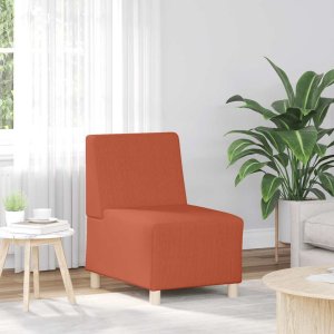 vidaXL Sofa Fotel Czerwony Pomarańczowy 55 cm Tkanina Kordowa 1