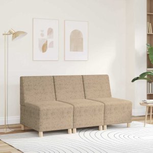 vidaXL Sofa Fotel Jasnoszary 55 cm Skóra syntetyczna zamszowa 3