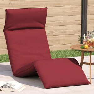 vidaXL Leżak składany wino czerwone 175x54x8,5 cm tkanina Oxford 1