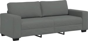 vidaXL Sofa 3-osobowa, ciemnoszara, 180 cm, tapicerowana tkaniną 2