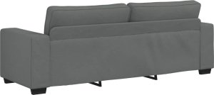 vidaXL Sofa 3-osobowa, ciemnoszara, 180 cm, tapicerowana tkaniną 6