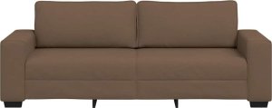 vidaXL Sofa 3-osobowa, brązowa, 180 cm, tkaniną 4