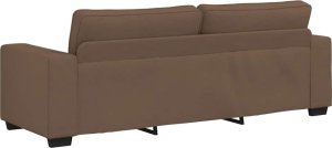 vidaXL Sofa 3-osobowa, brązowa, 180 cm, tkaniną 6