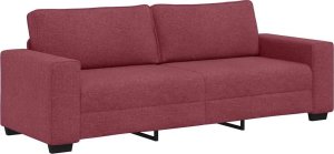 vidaXL Sofa 3-osobowa, winna czerwień, 180 cm, tkaniną 2