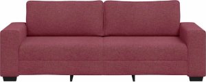 vidaXL Sofa 3-osobowa, winna czerwień, 180 cm, tkaniną 4