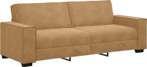 vidaXL Sofa 3-osobowa, brązowa, 180 cm, tapicerowana aksamitem 2