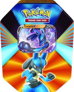 Karty Shining Fates Spring Tin V Lucario Pokemon TCG 1