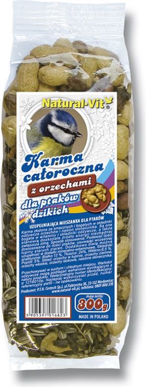 Super Benek Benek Karma Dla /dzikich Ptaków Z Orzechami 0.3kg 1