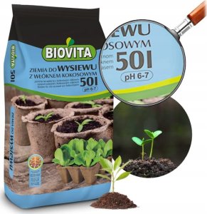 Biovita Ziemia do wysiewu z włóknem kokosowym 50L 3