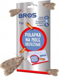 Bros Pułapka na mole odzieżowe 1 szt Bezwonna pułapka lepowa 1